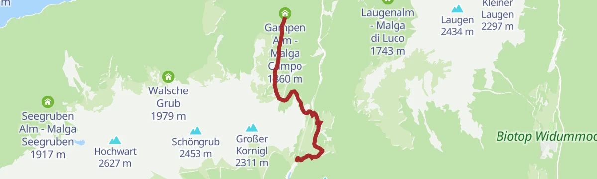 Escursione alla malga "Gampen Alm"